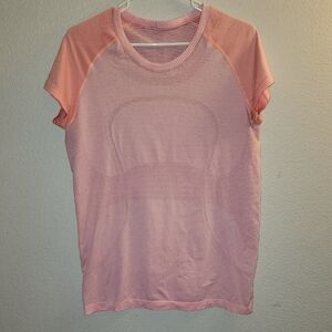 lululemon athletica Light Pink Short Sleeve Tee